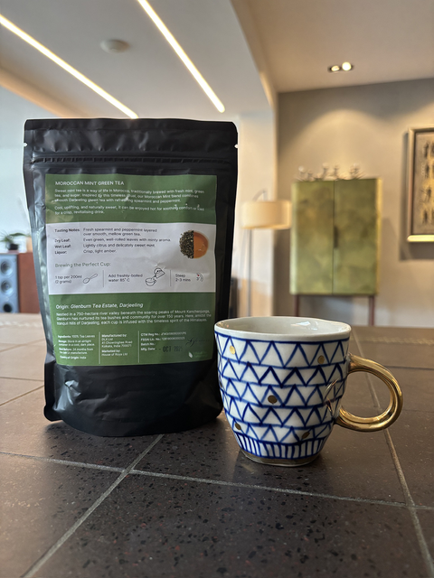 Moroccan Mint Green Tea Loose Leaf - 100gms - House of Roya