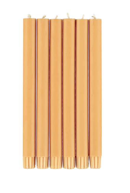 Saffron Yellow Eco Dinner Candles