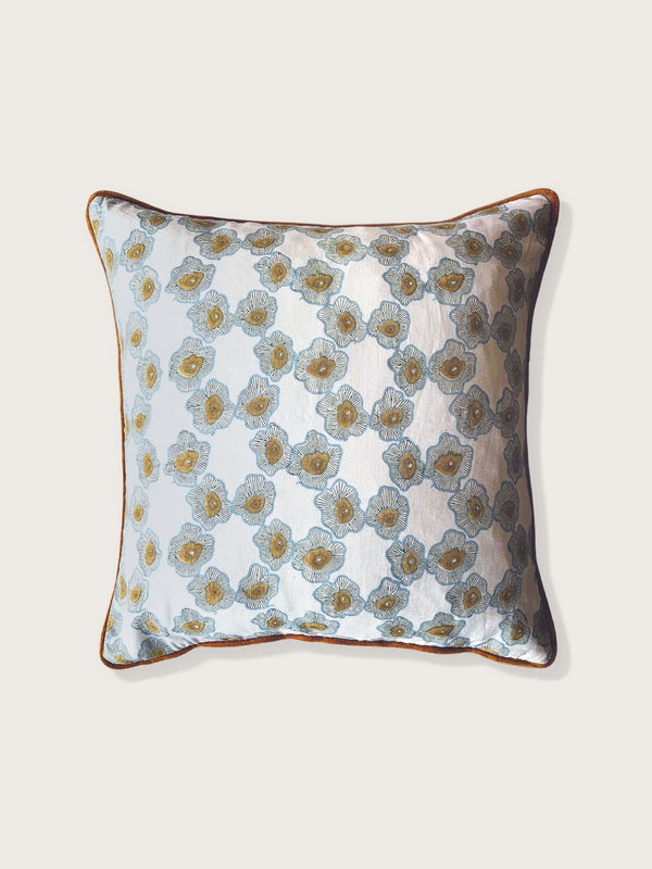 Surya Phool Linen Cushion Cover