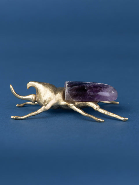 Rhinoceros Amethyst Beetle - House of Roya