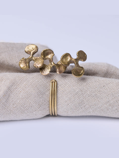 Tri Petal Napkin Ring - Set of 4 - House of Roya