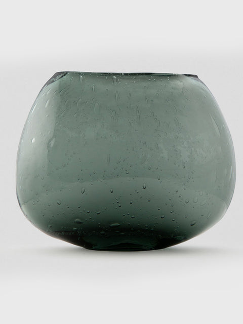 Blue Vase with Fog Finish - Small - House of Roya