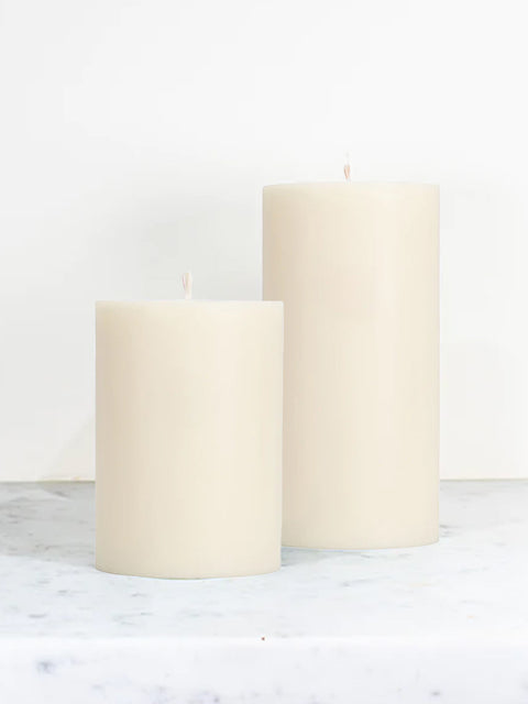 White Pillar Candle - House of Roya