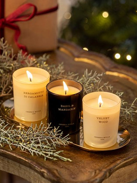 Luxury Gift Set - Bergamotto Di Calabria, Basil & Mandarin, Velvet Wood - House of Roya