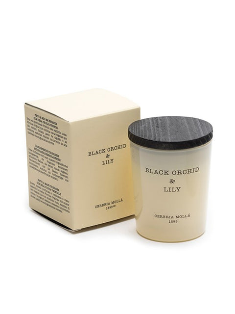 Premium Candle 230gr Black Orchid & Lily - House of Roya
