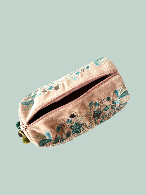 Embroidered Vanity Bag - House of Roya