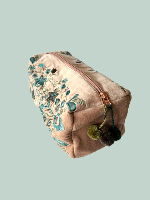 Embroidered Vanity Bag - House of Roya
