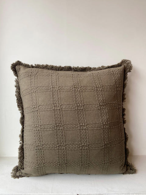 Rocky Road Checked Cushion Cover - House of Roya