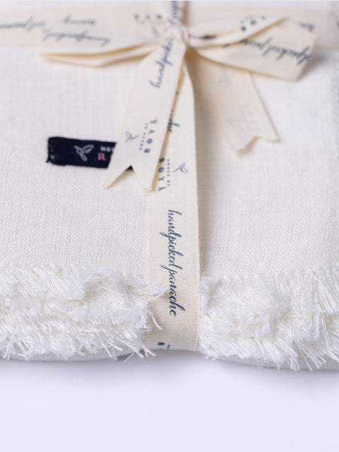 Newport Frayed Edge Napkins - Set of 4 - House of Roya