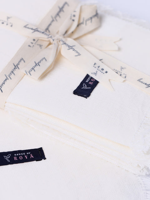 Newport Frayed Edge Napkins - Set of 4 - House of Roya