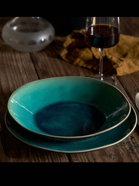 Riviera Azure Dinner Plate 27cm - House of Roya