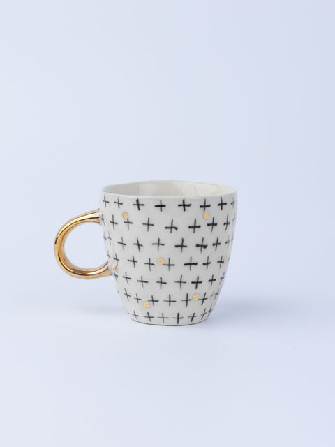 Dastakari Cross with Gold Spots - House of Roya