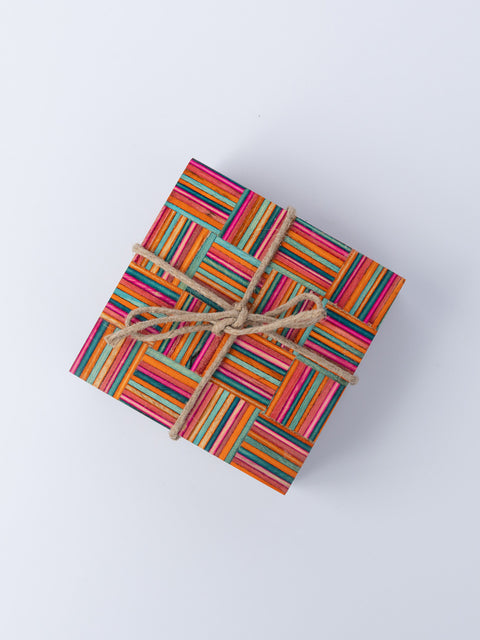 Multicoloured Coasters - Set of 4 - House of Roya