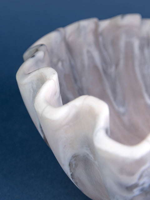 Amelia Resin Ruffle Bowl - House of Roya