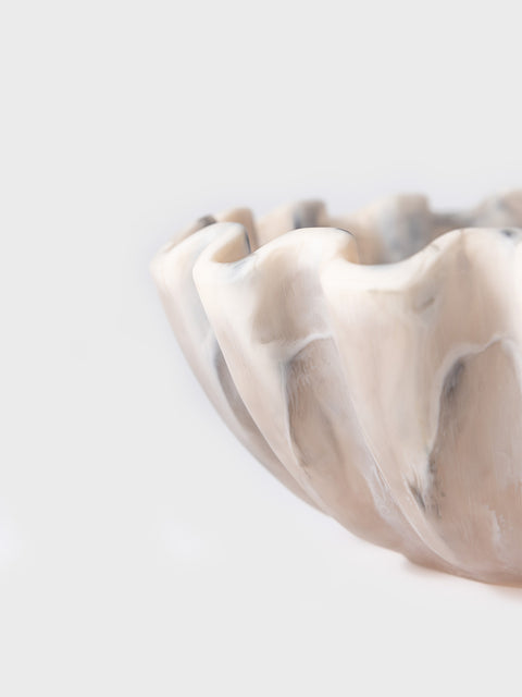 Amelia Resin Ruffle Bowl - House of Roya