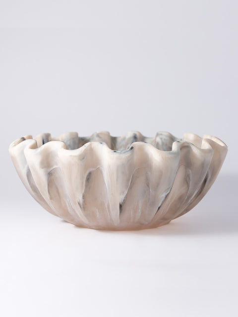 Amelia Resin Ruffle Bowl - House of Roya