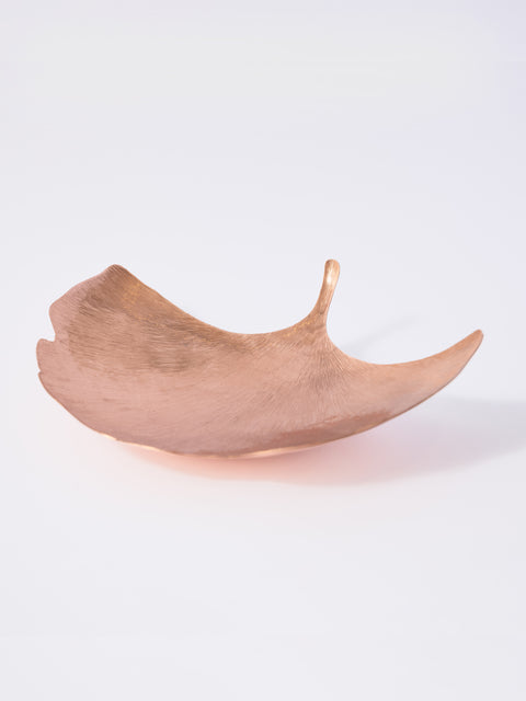 Ginkgo Leaf Copper Platter - House of Roya