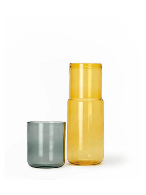 Slate and Yellow Carafe - House of Roya