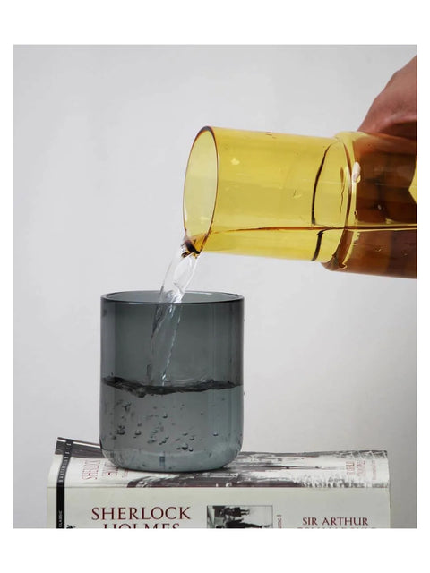 Slate and Yellow Carafe - House of Roya