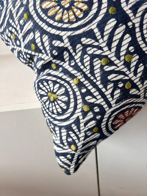 Midnight Bloom Cushion - House of Roya
