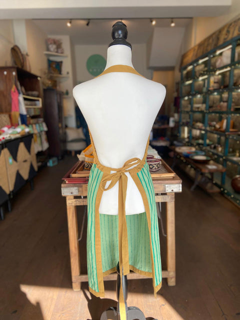 Mint Mojito Forge Apron  - Handmade Cotton Apron - House of Roya