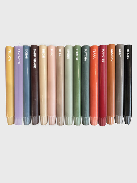 Dinner Candles - Dark Grey - House of Roya