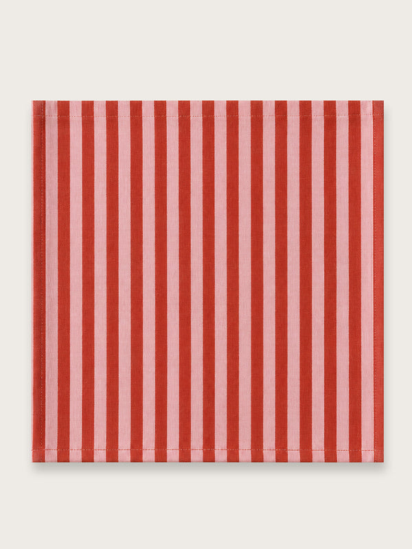 Pink/Red Stripe Jaipuri Napkin - Single