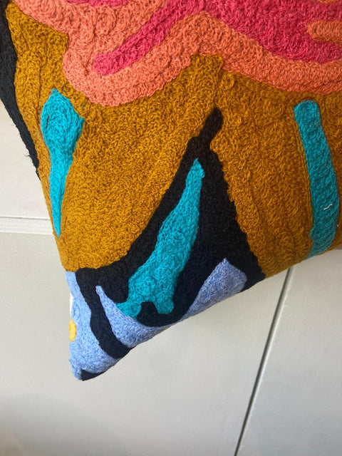Midnight Flowers Cushion Cover - House of Roya