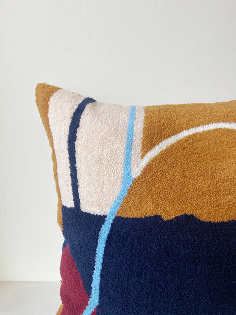 Ochre Swirl Cushion Cover - House of Roya