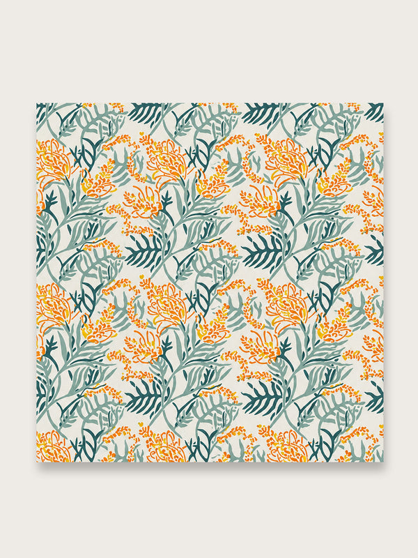 Yellow Tango Lily Jaipuri Napkin - Single