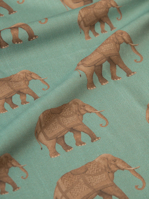 Tusker Fabric (Mist) - House of Roya
