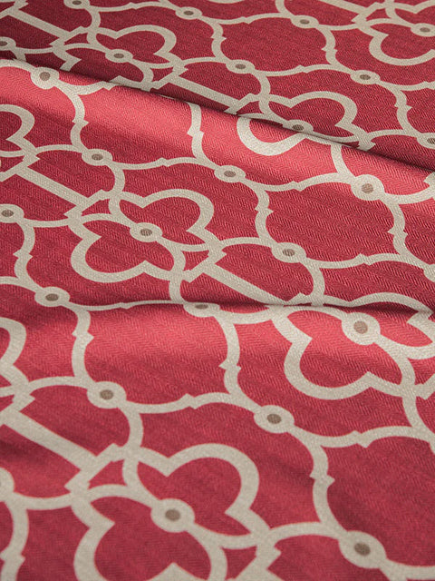 Imperial Knot Fabric (Ruby) - House of Roya