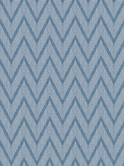 Balinese Chevron Fabric (Denim) - House of Roya