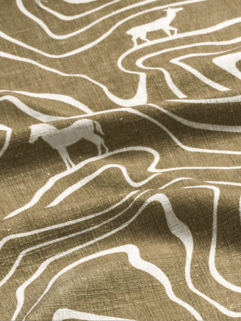 Forest Trail Fabric (Brown) - House of Roya