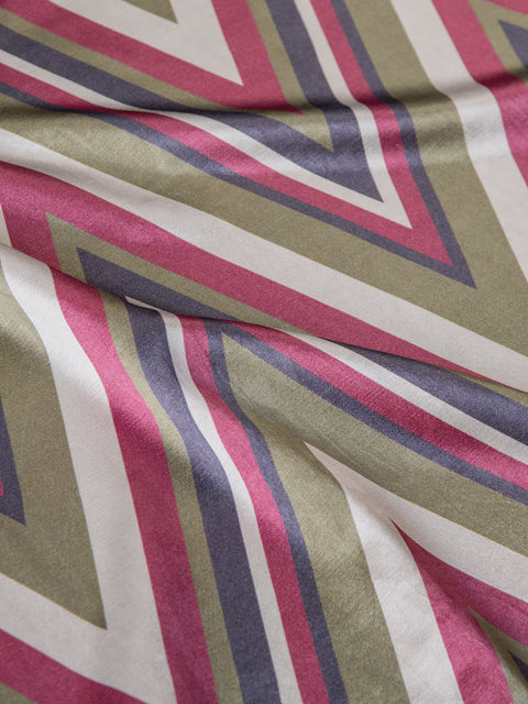 Rang Chevron Fabric (Multi) - House of Roya
