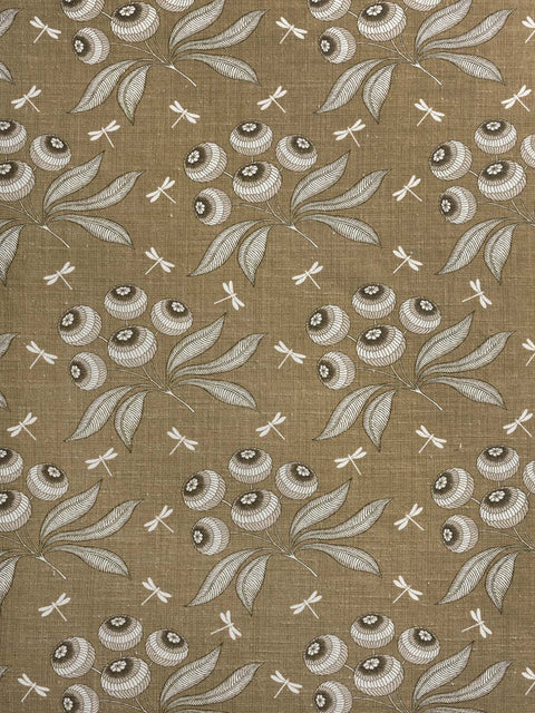Wild Bloom Fabric (Brown) - House of Roya