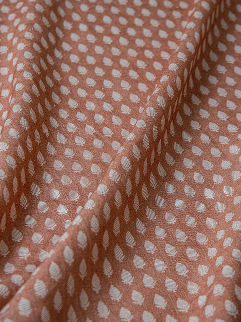 Mini Leaf Fabric (Terracotta) - House of Roya