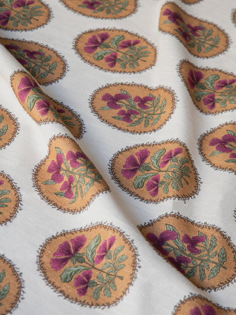 Fleur Fabric (Eggshell) - House of Roya