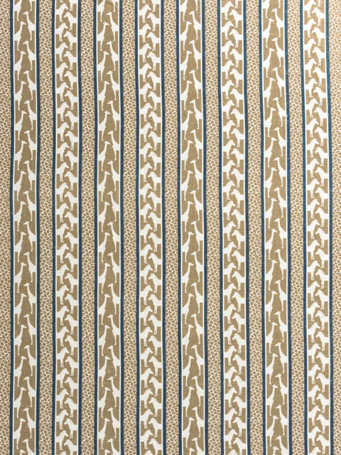 Savannah Stripes Fabric (Brown) - House of Roya