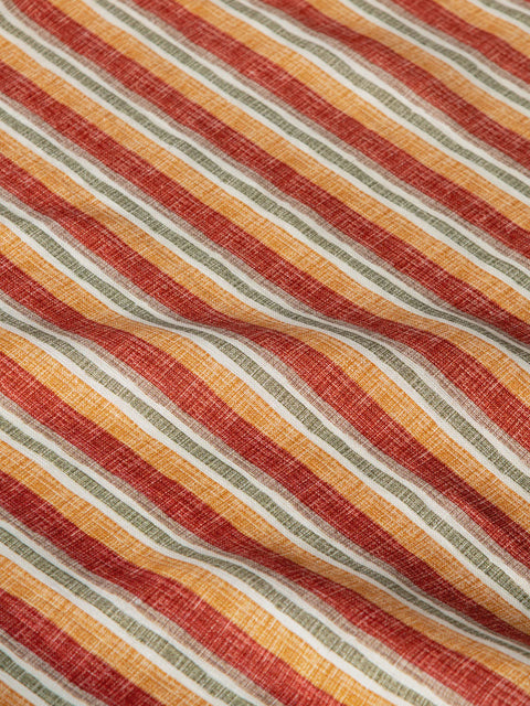 Carnival Stripes Fabric (Rust) - House of Roya