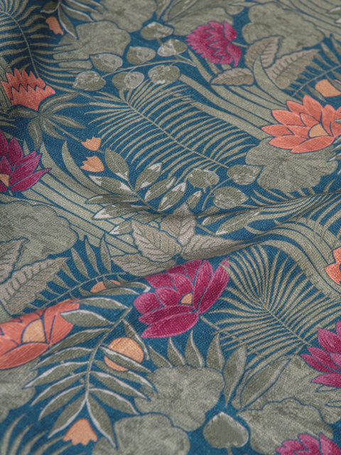 Whispering Grove Fabric (Denim) - House of Roya