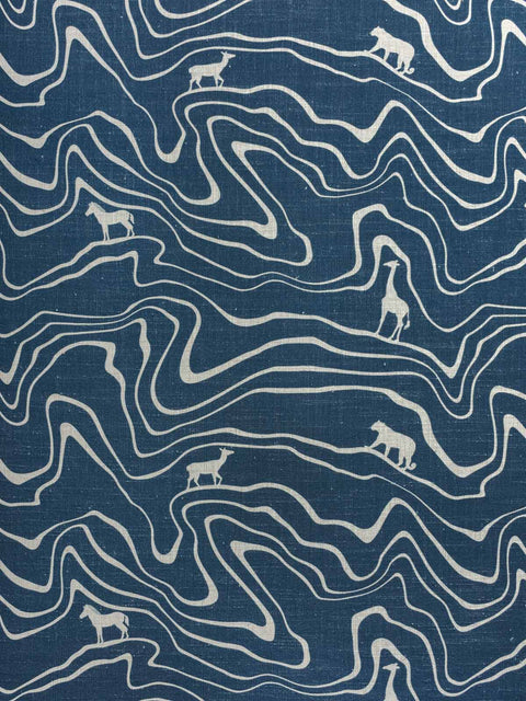 Forest Trail Fabric (Blue) - House of Roya