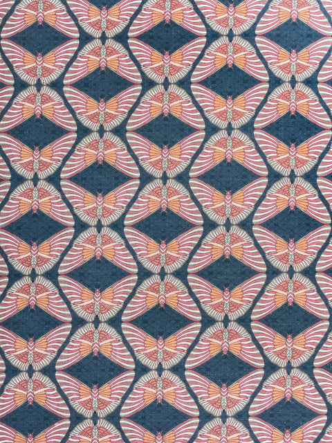 Butterfly Pond Fabric (Blue) - House of Roya