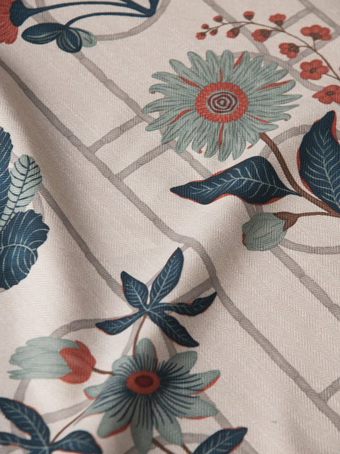 Spring Field Fabric (Eggshell) - House of Roya