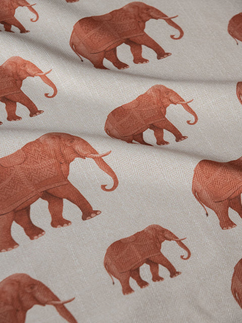 Tusker Fabric (Eggshell) - House of Roya