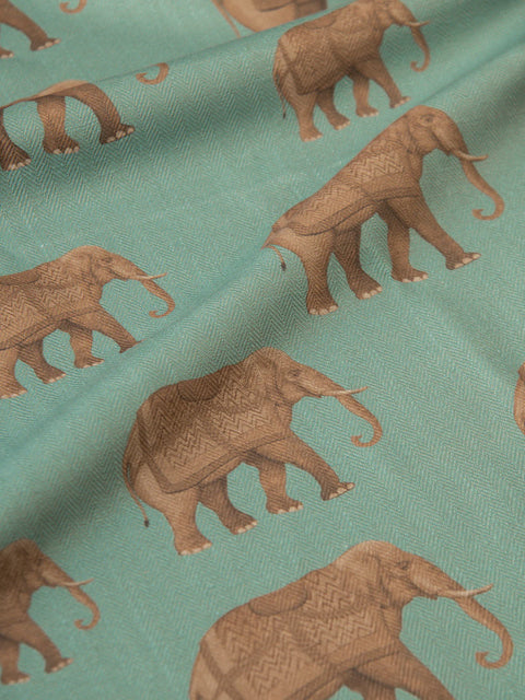 Tusker Fabric (Mist) - House of Roya