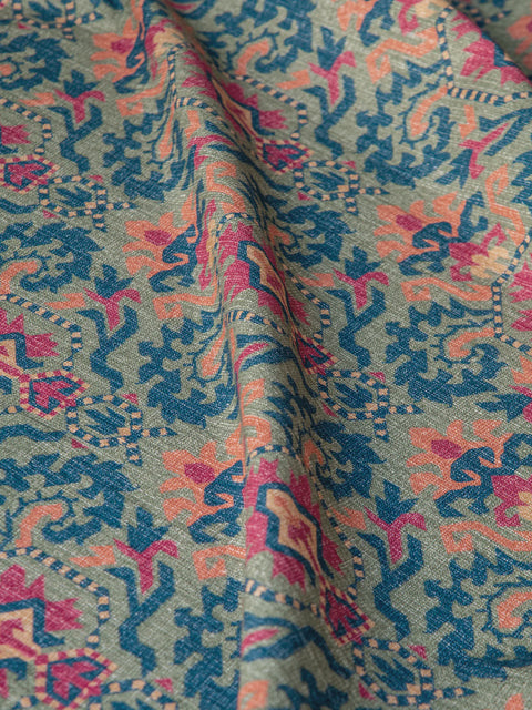 Garden Ikat Facric (Sage) - House of Roya