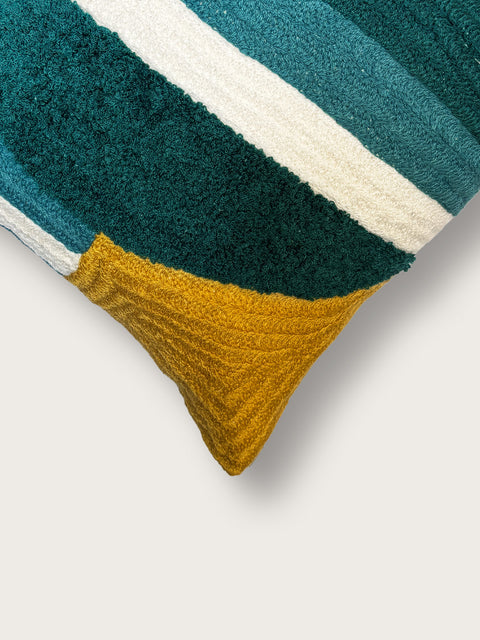 Arc Flow Cushion Cover - Teal - House of Roya