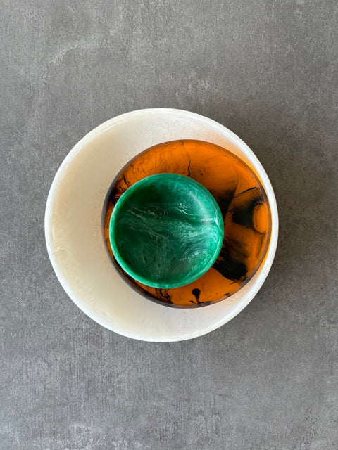 Hand-Poured Resin Bowls