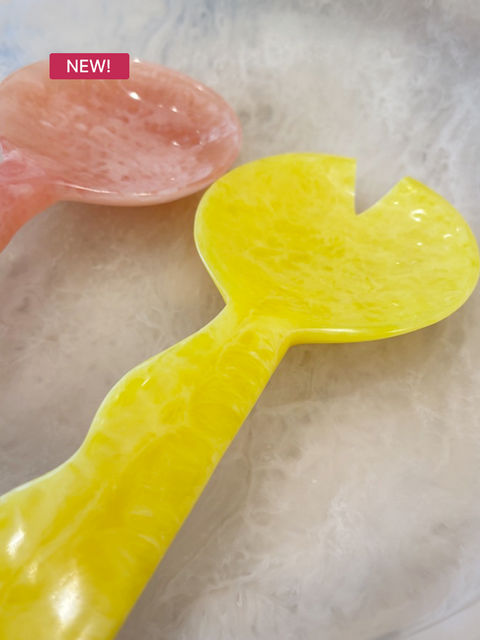 Chunky Ripple Resin Salad Servers